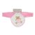 Moni Bear előke hosszú ujjal, macis mintával, pvc/textil pink