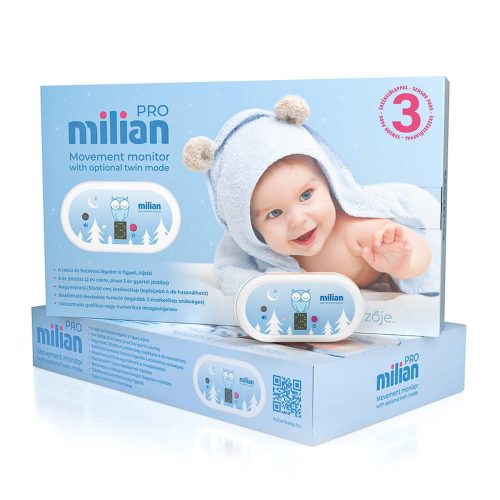 Milian légzésfigyelő és alvásmonitor - PRO Plus 3db érzékelőlappal